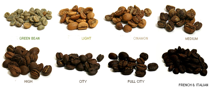 Bảng phân loại cà phê sau rang