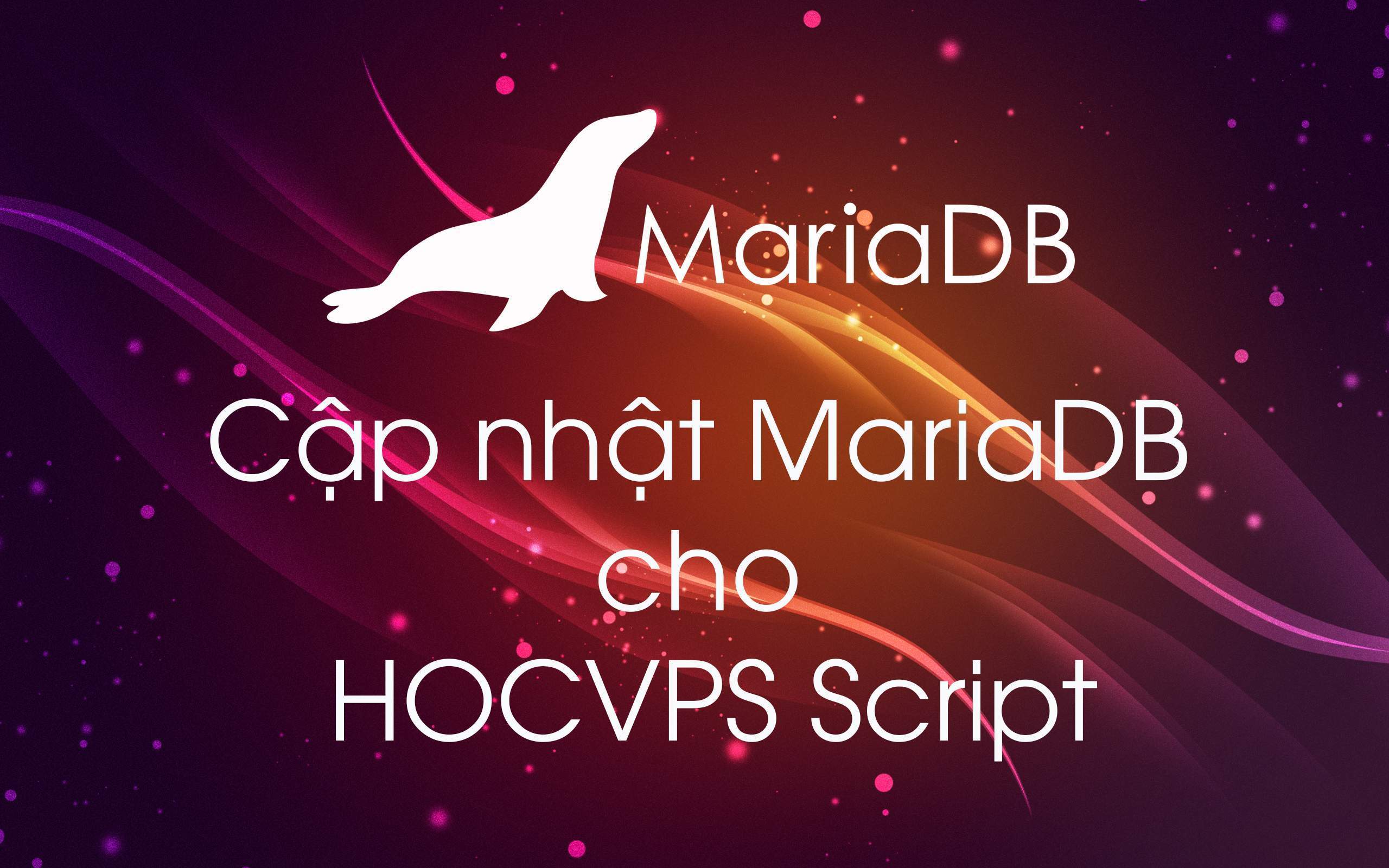 Cập nhật MariaDB cho HocVPS Script