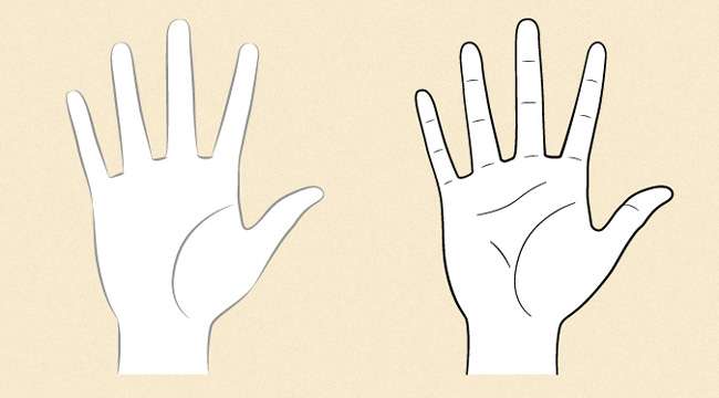 cách vẽ bàn tay 3