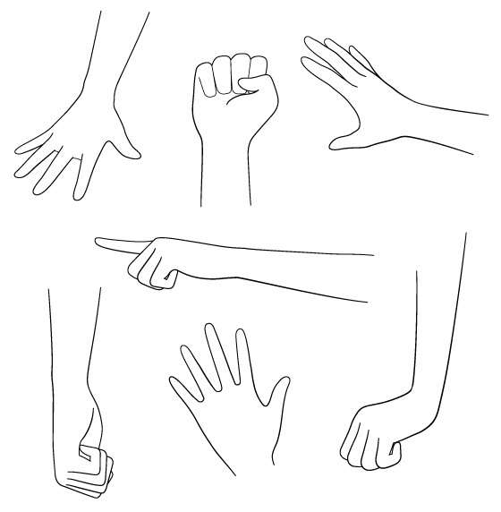 cách vẽ bàn tay 7