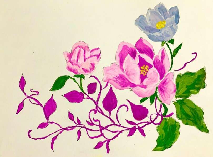cách vẽ bông hoa 27