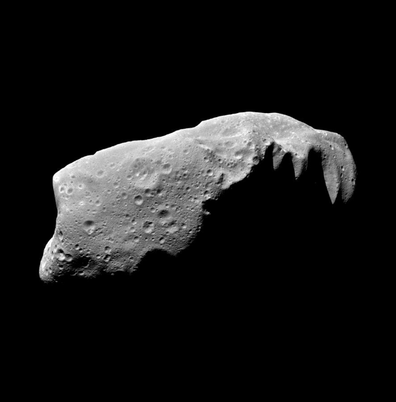 Hình ảnh cận cảnh của tiểu hành tinh Ida.