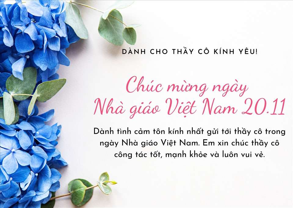 Cách viết thiệp 20/11 4