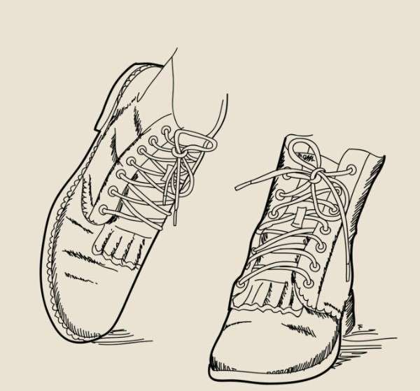 cách vẽ giày 16
