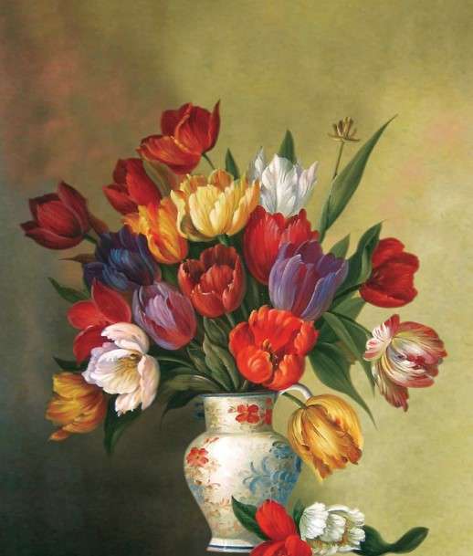 cách vẽ hoa tulip 1