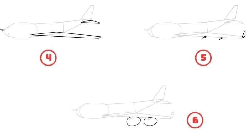 cách vẽ máy bay 11
