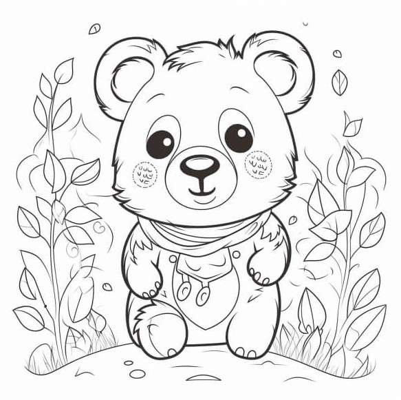 cách vẽ gấu bông 12