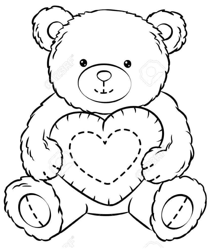 cách vẽ gấu bông 15