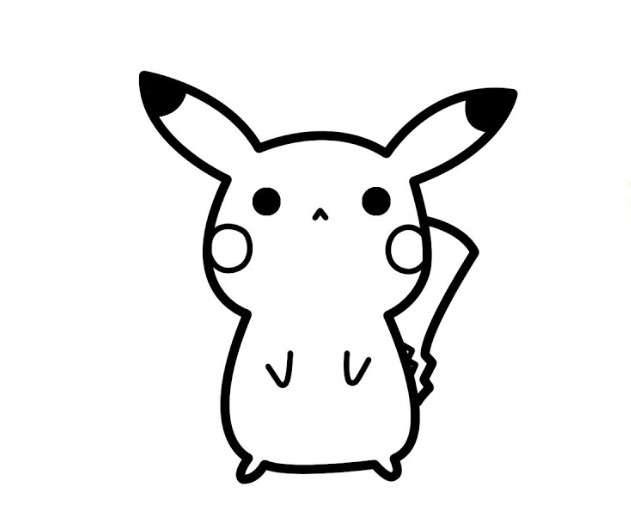 cách vẽ pikachu 1