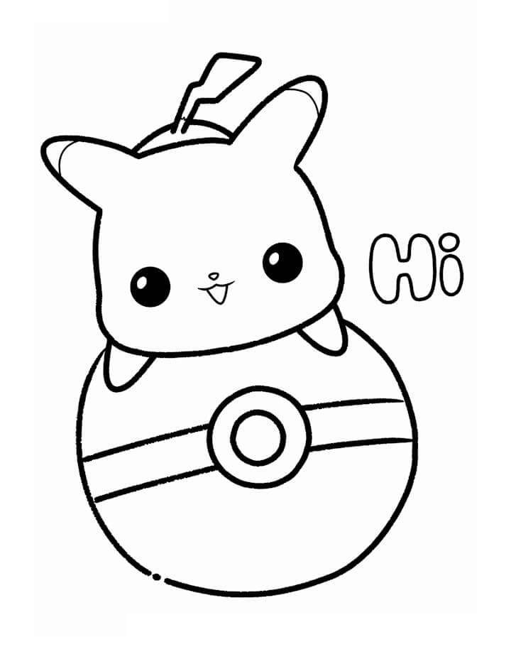 cách vẽ pikachu 12