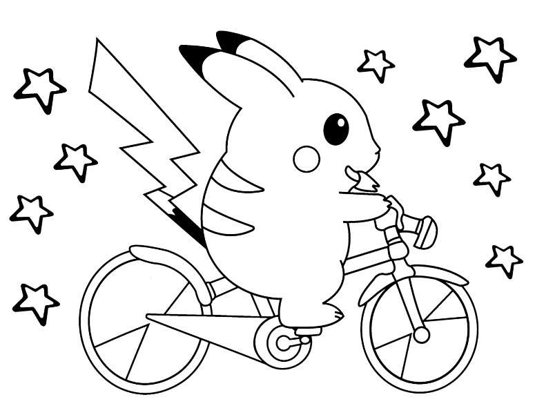 cách vẽ pikachu 19