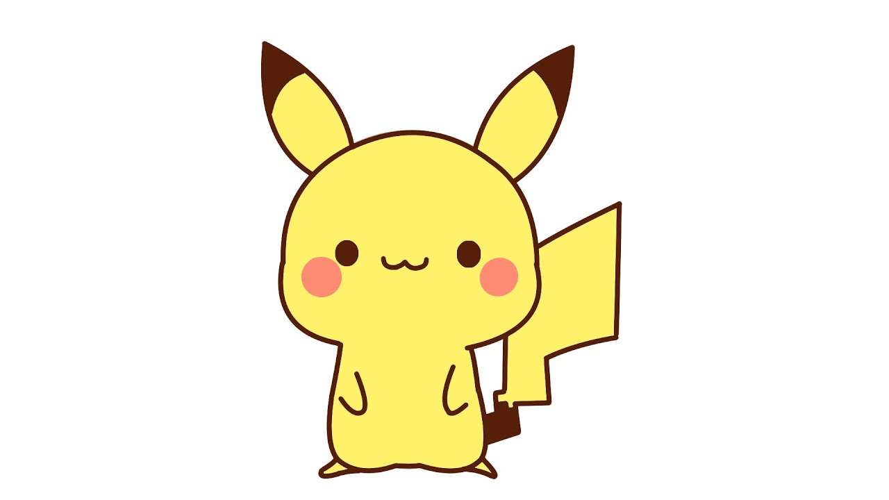 cách vẽ pikachu 22
