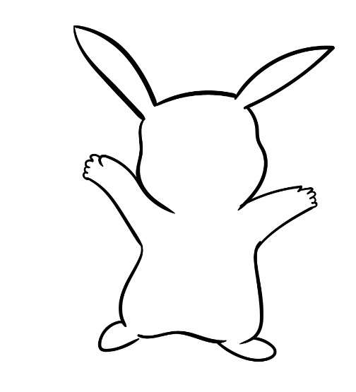 cách vẽ pikachu 6