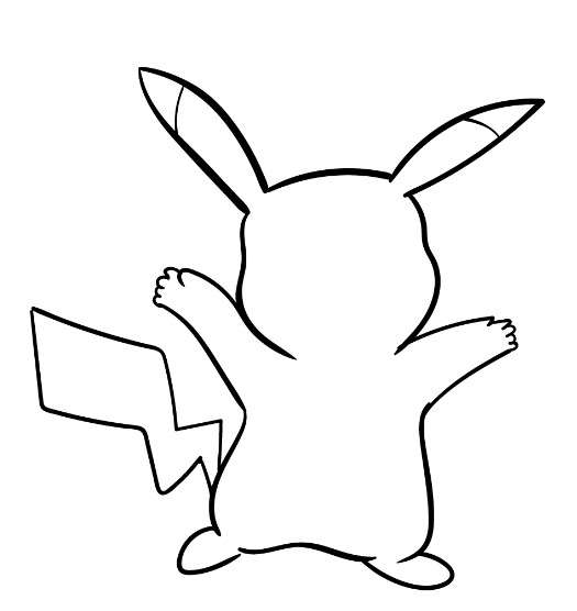 cách vẽ pikachu 7