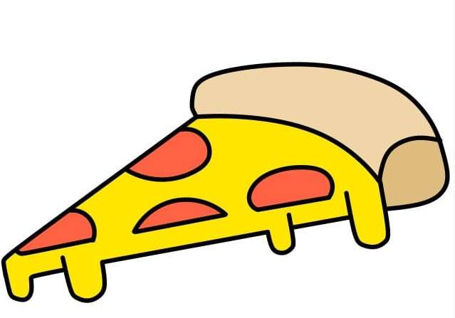 cách vẽ pizza 23
