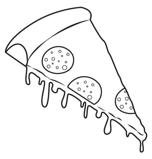 cách vẽ pizza 7