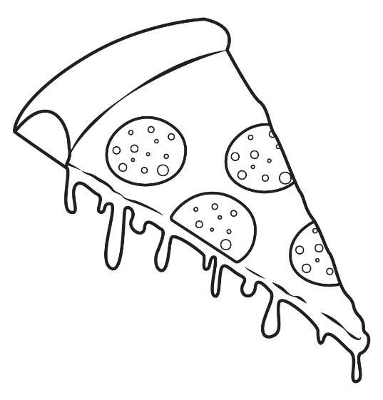 cách vẽ pizza 8