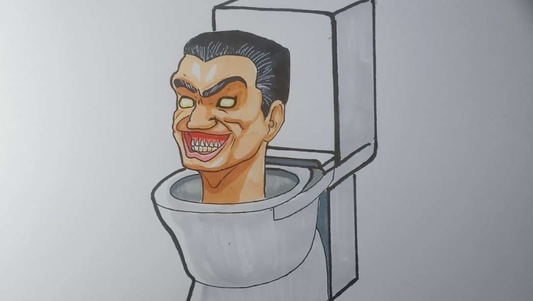 cách vẽ skibidi toilet 1