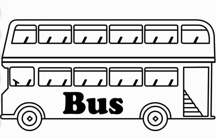 cách vẽ xe buýt 13
