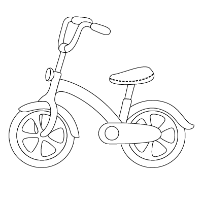 cách vẽ xe đạp 27