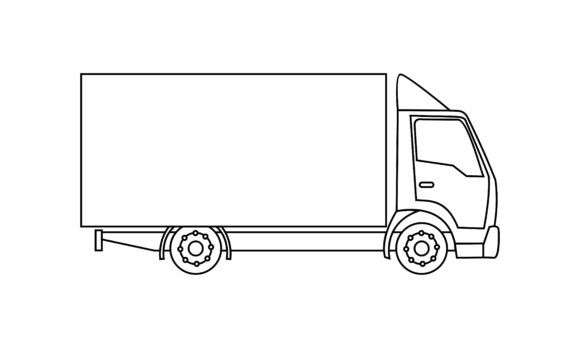 cách vẽ xe tải 16