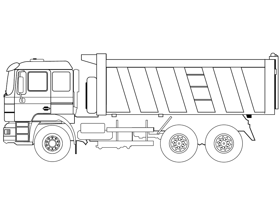 cách vẽ xe tải 23