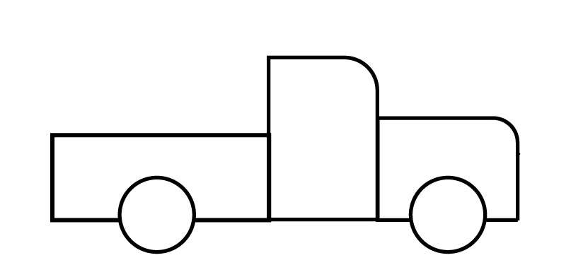cách vẽ xe tải 4