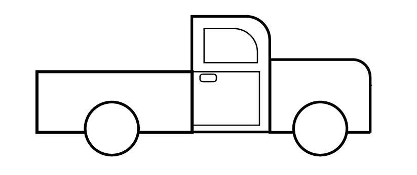 cách vẽ xe tải 5