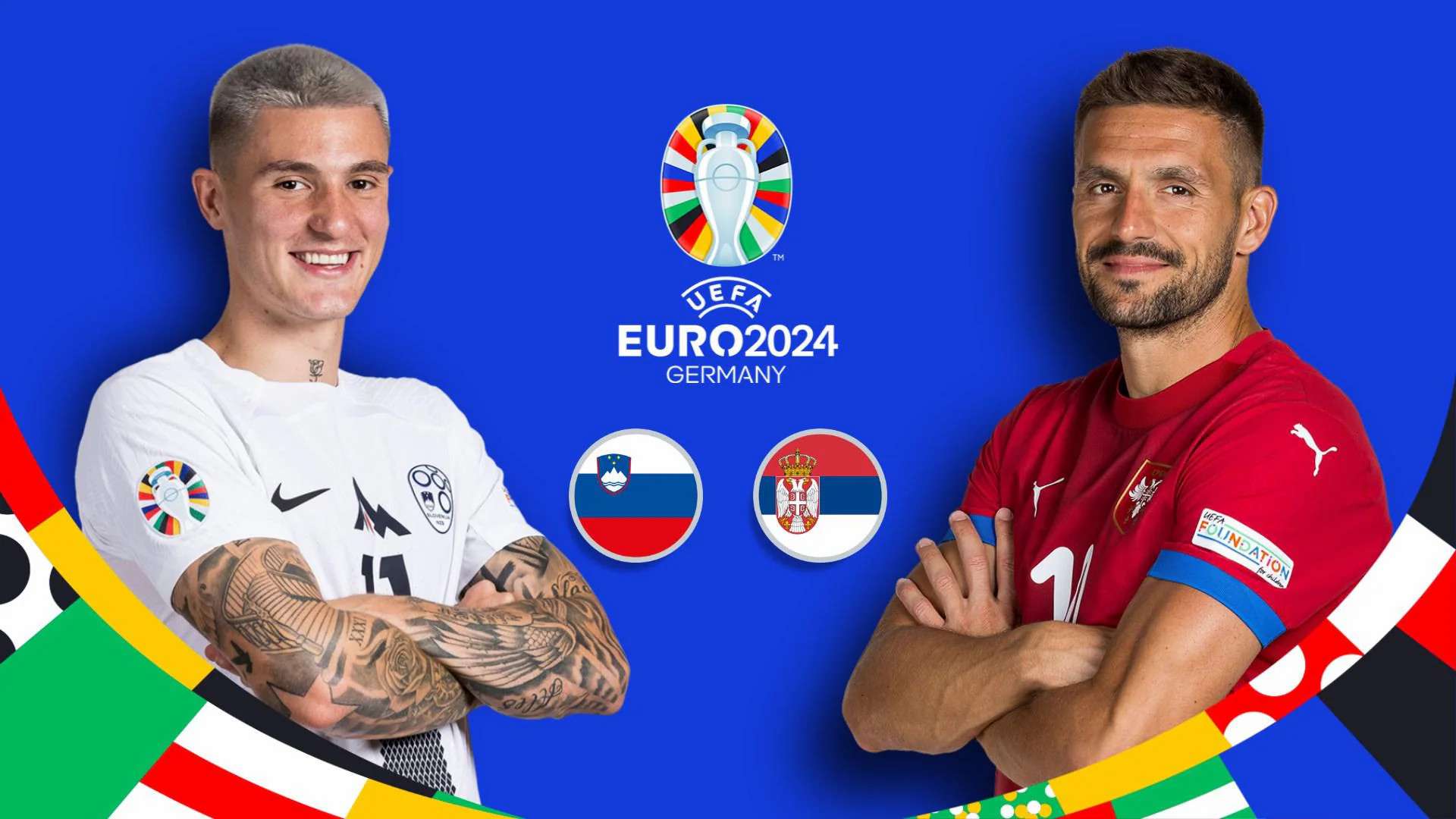 Link xem trực tiếp Slovenia vs Serbia ((TV360, VTV2, VTV Cần Thơ) - Bảng C EURO 2024