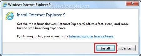 Bước 2 cài đặt Bước 1 cài đặt Internet Explorer