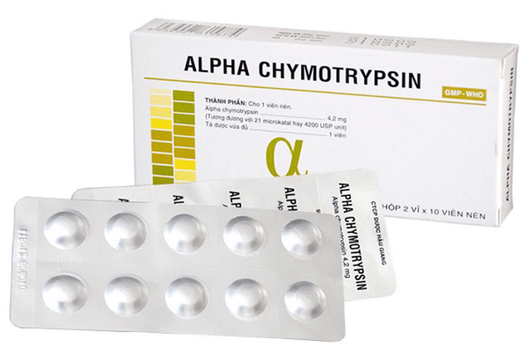 Chymotrypsin dùng cho đường uống và đường tiêm
